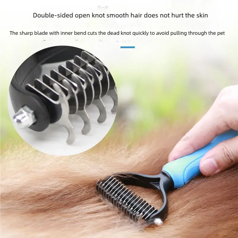 PAWCARE WORKS Dog & Cat Grooming Brush — Tangle-Free Coats, Happy Pets Every Time