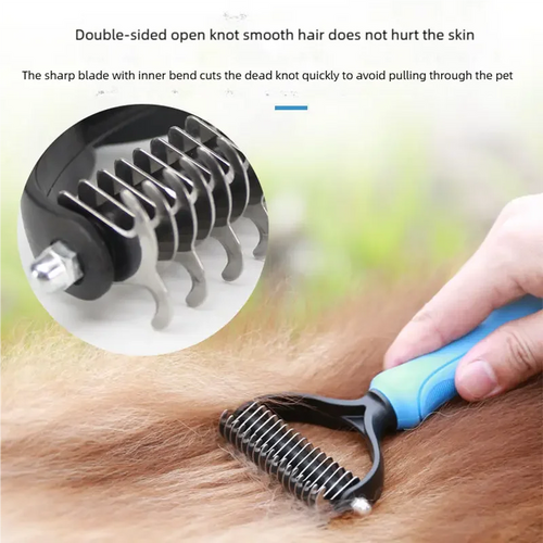 PAWCARE WORKS Dog & Cat Grooming Brush — Tangle-Free Coats, Happy Pets Every Time