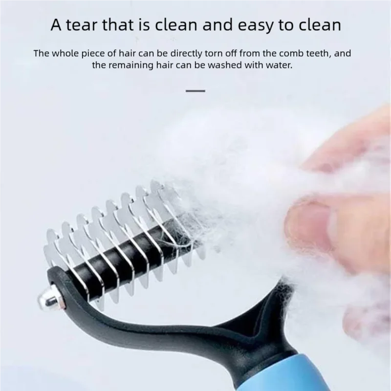 PAWCARE WORKS Dog & Cat Grooming Brush — Tangle-Free Coats, Happy Pets Every Time