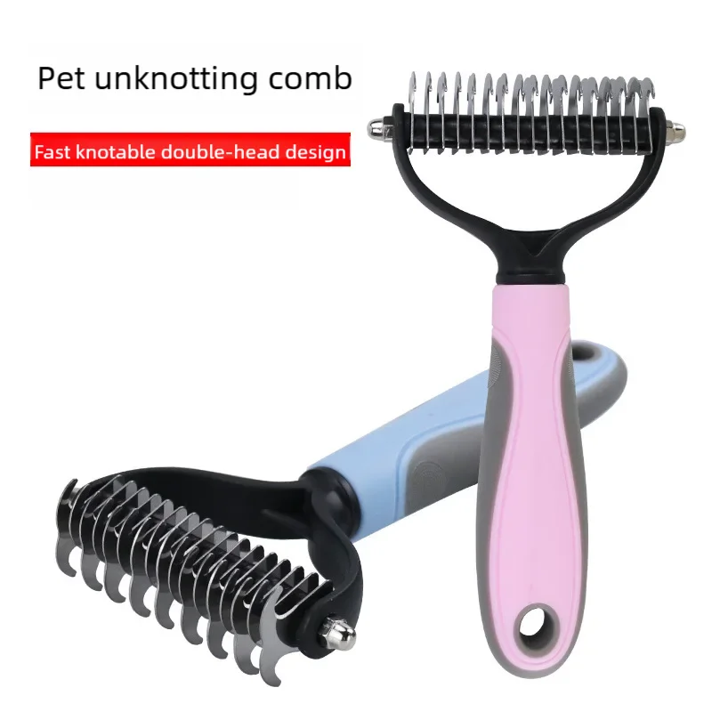 PAWCARE WORKS Dog & Cat Grooming Brush — Tangle-Free Coats, Happy Pets Every Time