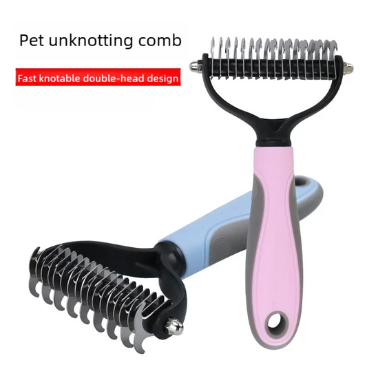PAWCARE WORKS Dog & Cat Grooming Brush — Tangle-Free Coats, Happy Pets Every Time