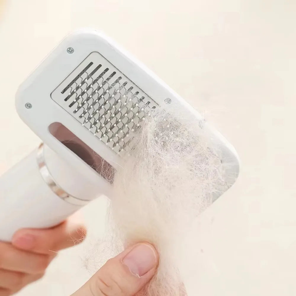 PAWCARE WORKS Pet Hair Dryer & Steam Brush — Salon-Soft Coats from the Comfort of Home