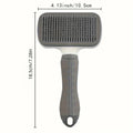 PAWCARE WORKS Self-Cleaning Slicker Brush — One Click Clean, Zero Mess, Pure Bliss