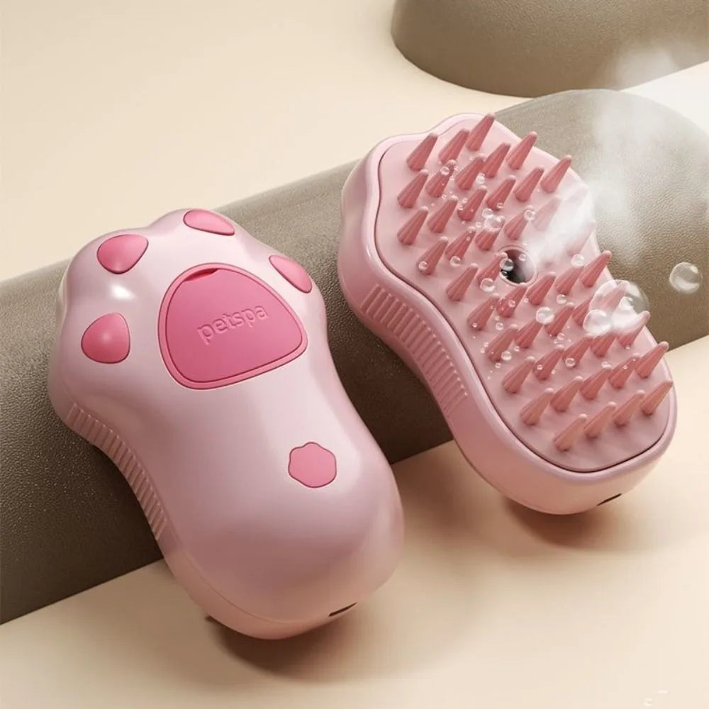 PAWCARE WORKS 3-in-1 Pet Steam Grooming Brush — Spa-Level Care for Your Furry Best Friend