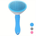 PAWCARE WORKS Self-Cleaning Slicker Brush — One Click Clean, Zero Mess, Pure Bliss