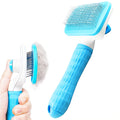 PAWCARE WORKS Self-Cleaning Slicker Brush — One Click Clean, Zero Mess, Pure Bliss